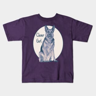 German Shepherd is a Clever Girl Kids T-Shirt